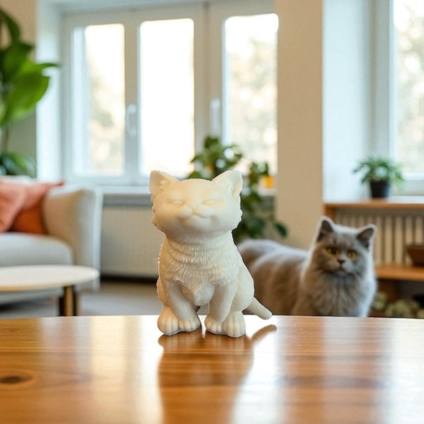 Cat Shaped Candle - Large, Cute & Decorative